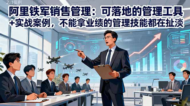 阿里铁军销售管理:可落地的管理工具+实战案例,不能拿业绩的管理都在扯淡-星晨科技